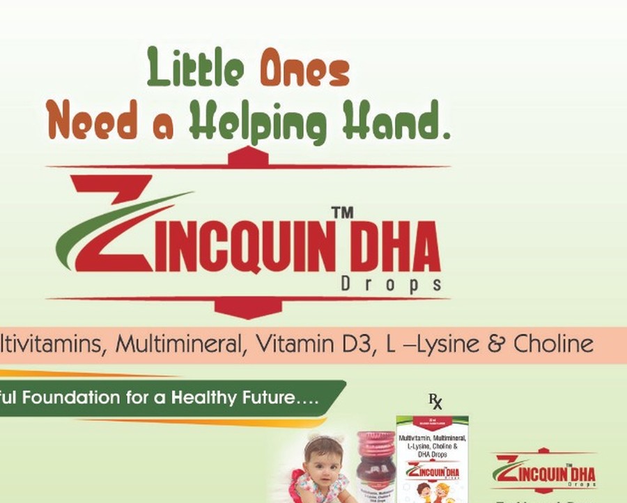 Zincquin-DHA Drops pack